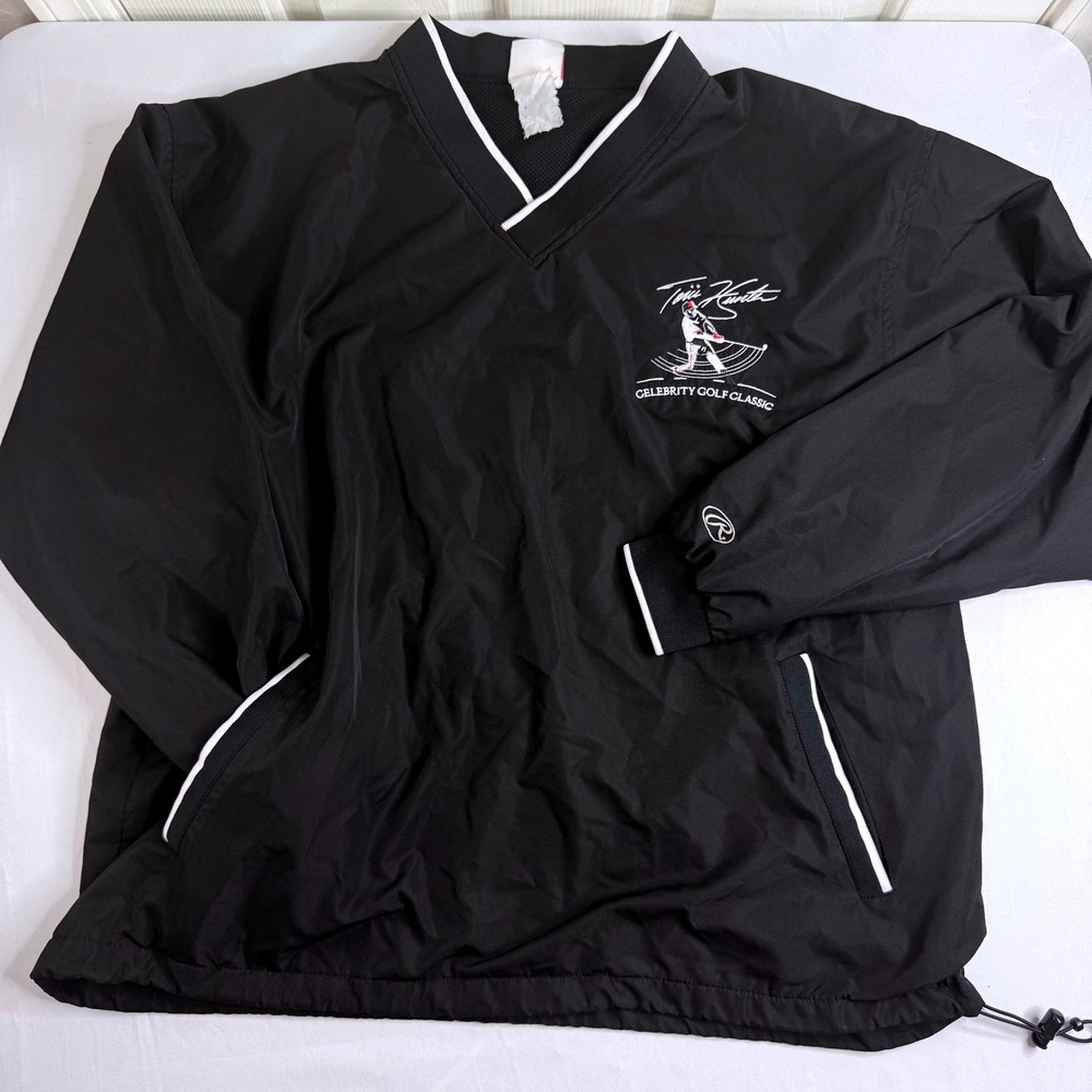 Rawlings Torii Hunter Celebrity Golf Classic Windbreaker Pullover Mens Vintage
